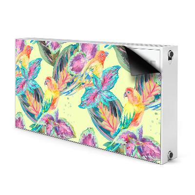 Capa magnética para radiador Papagaios coloridos