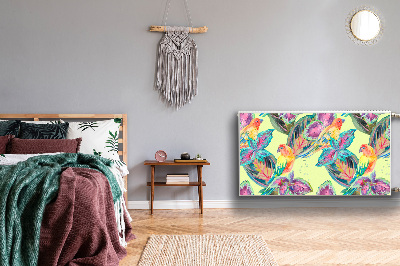 Capa magnética para radiador Papagaios coloridos