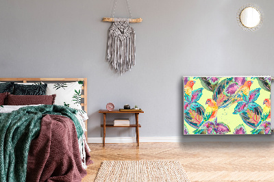 Capa magnética para radiador Papagaios coloridos