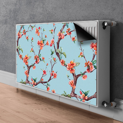 Capa magnética para radiador Árvore florida