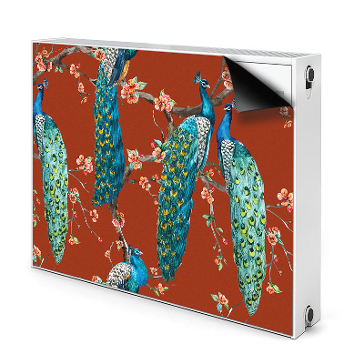 Cobertura magnética para radiador Pavões em um galho