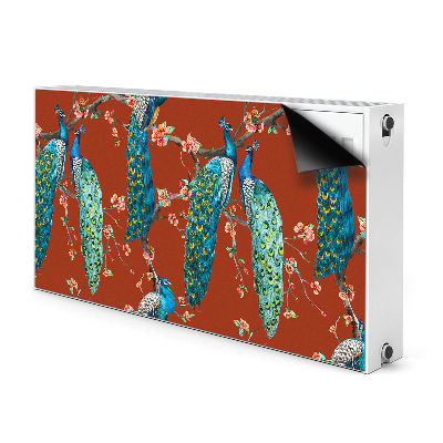 Cobertura magnética para radiador Pavões em um galho