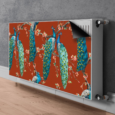 Cobertura magnética para radiador Pavões em um galho