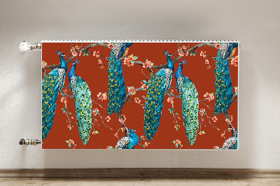 Cobertura magnética para radiador Pavões em um galho