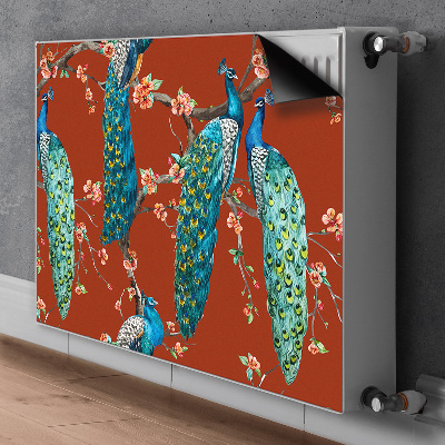 Cobertura magnética para radiador Pavões em um galho