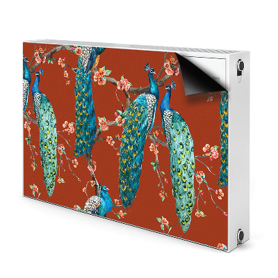 Cobertura magnética para radiador Pavões em um galho