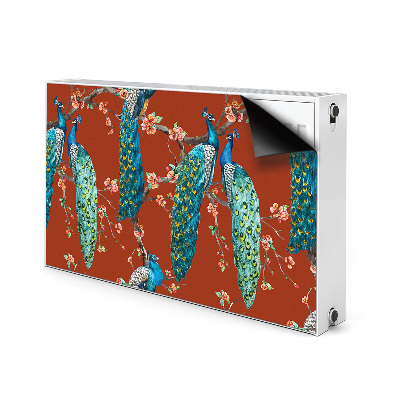 Cobertura magnética para radiador Pavões em um galho