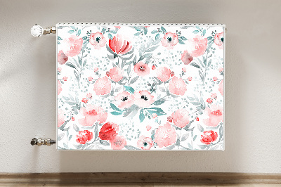 Cobertura magnética para radiador papoulas pintadas