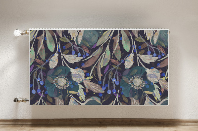 Capa magnética para radiador Padrão botânico