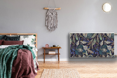 Capa magnética para radiador Padrão botânico