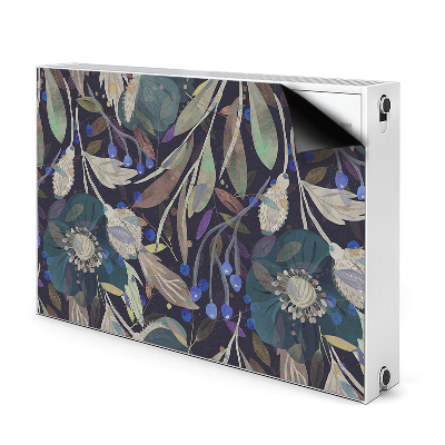 Capa magnética para radiador Padrão botânico