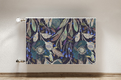 Capa magnética para radiador Padrão botânico