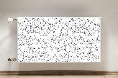 Cobertura magnética para radiador Cão Bulldog