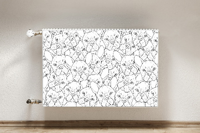 Cobertura magnética para radiador Cão Bulldog