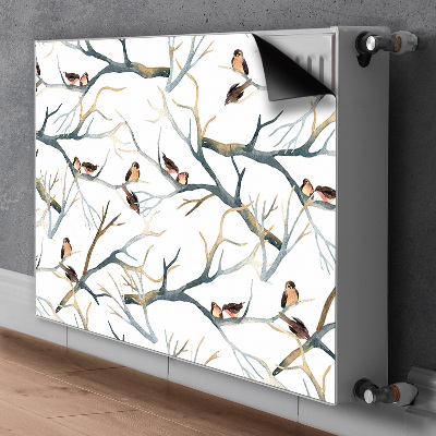 Cobertura magnética para radiador Pardais nos galhos