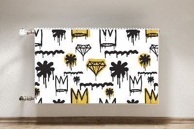 Cobertura magnética para radiador Coroa de grafite