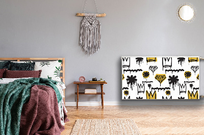 Cobertura magnética para radiador Coroa de grafite