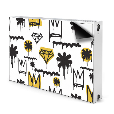 Cobertura magnética para radiador Coroa de grafite