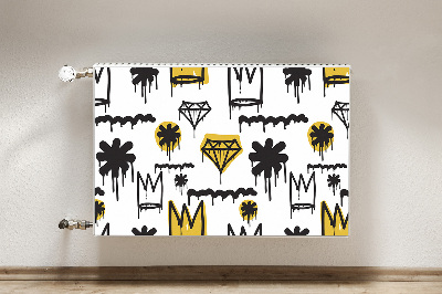 Cobertura magnética para radiador Coroa de grafite