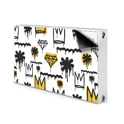 Cobertura magnética para radiador Coroa de grafite