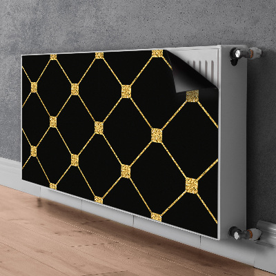 Cobertura magnética para radiador Losangos dourados