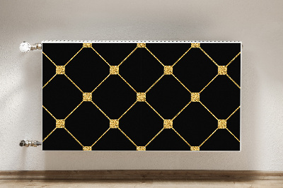 Cobertura magnética para radiador Losangos dourados