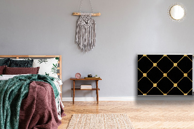 Cobertura magnética para radiador Losangos dourados