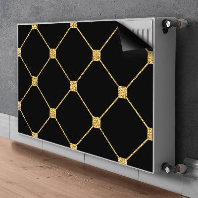 Cobertura magnética para radiador Losangos dourados