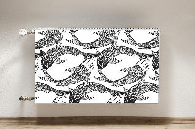 Cobertura magnética para radiador Peixe koi