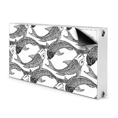 Cobertura magnética para radiador Peixe koi