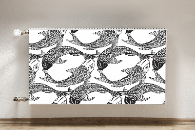 Cobertura magnética para radiador Peixe koi