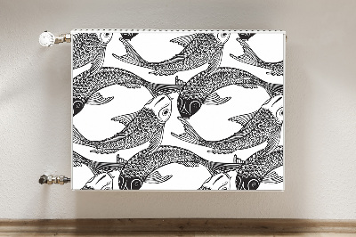 Cobertura magnética para radiador Peixe koi