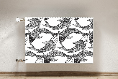 Cobertura magnética para radiador Peixe koi