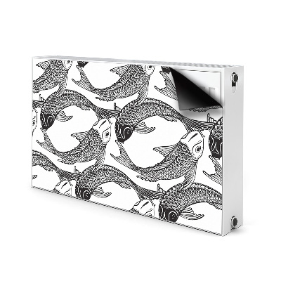 Cobertura magnética para radiador Peixe koi