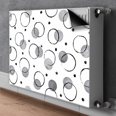 Cobertura magnética para radiador Círculos de tinta