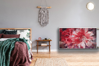 Cobertura magnética para radiador Flor vermelha