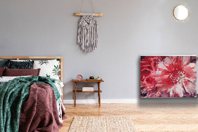 Cobertura magnética para radiador Flor vermelha