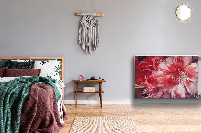 Cobertura magnética para radiador Flor vermelha