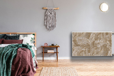 Capa magnética para radiador Folhas douradas