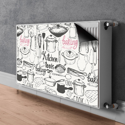 Cobertura magnética para radiador Motivos de cozinha