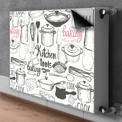 Cobertura magnética para radiador Motivos de cozinha