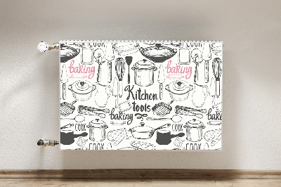 Cobertura magnética para radiador Motivos de cozinha