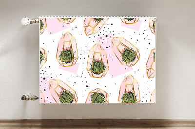 Cobertura magnética para radiador Cactos geométricos