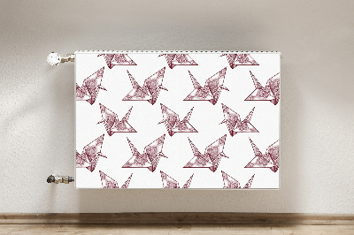 Cobertura magnética para radiador Pássaros de origami