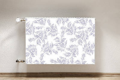 Capa magnética para radiador Folhas cinzentas