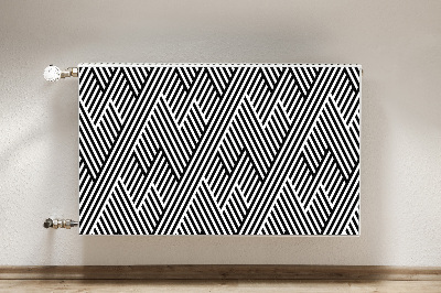 Cobertura magnética para radiador Padrão de linhas quebradas