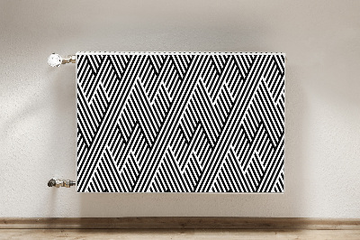 Cobertura magnética para radiador Padrão de linhas quebradas