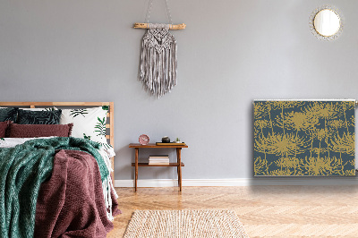 Capa magnética para radiador flores douradas