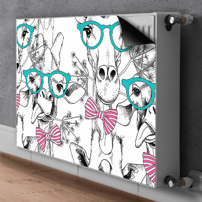 Cobertura magnética para radiador Girafa hipster