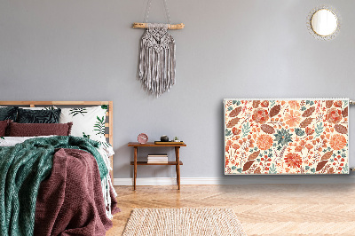 Capa magnética para radiador Flores Artísticas